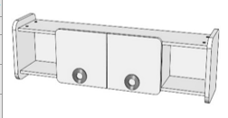 Полка закрытая Klюkva Mini MN3