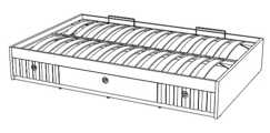 Кровать Klюkva Velvet VBT02 с подъемным механизмом