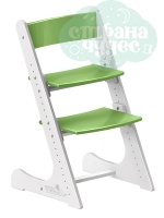 Регулируемый универсальный стул Конёк Горбунёк, бело-зеленый