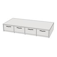 Кровать Klюkva Junior BSS5 с 4 ящиками