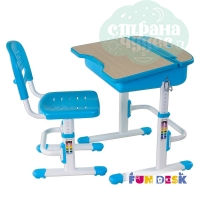 Комплект парта и стул-трансформеры FunDesk Capri голубой