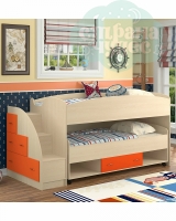 Двухъярусная кровать ФМ Дюймовочка-4.3, оранжевый
