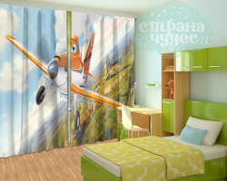 Фотошторы для детской комнаты "Дасти Полейполе"