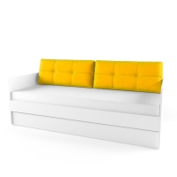 Подушка диванная 38 Попугаев, желтая