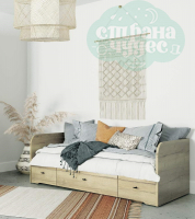 Кровать-диван 7WBB Klukva Calypso Wood с 3 ящиками