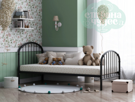 Кровать Эвора-1, черная 