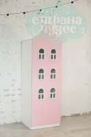 Шкаф-домик Голландский, розовый