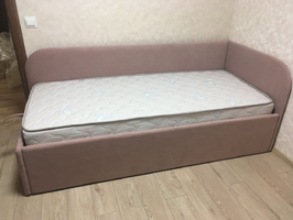 Кровать София угловая, с ПМ, бежевая