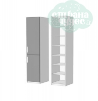 Пенал Klюkva Junior P12, PH13 с полками с 2 дверьми