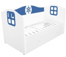 Кровать-домик детская Klюkva Baby KD, 160х80 см, Capitan