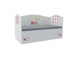 Кровать-домик детская Klюkva Baby KD16, 160х80 см, Зайка