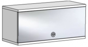 Полка Klюkva Velvet VP2 с зеркальным фасадом