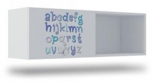 Полка с 1 фасадом Klюkva Baby A12, Алфавит