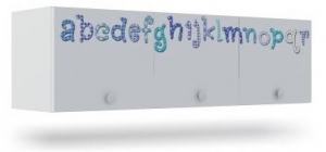 Полка с 3 фасадами Klюkva Baby A33, Алфавит