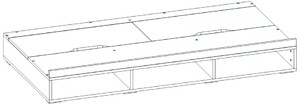 Кровать Teenager с 3-мя нишами TB111, TB112