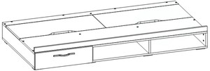 Кровать Teenager с 1 ящиком TB12A1, TB12A2