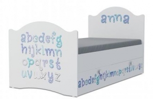 Кровать детская Klюkva Baby KX, Эксклюзив, с ящиками, Алфавит