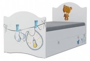 Кровать детская Klюkva Baby KX Эксклюзив, с ящиками, Мишка Boy