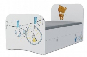 Кровать детская Klюkva Baby KE Стандарт, с ящиками, Мишка Boy