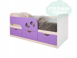 Кровать детская BTS Минима Лего, лиловый-глянец 