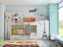 Двухъярусная кровать Лео Париж