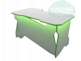 Геймерский стол белый / зеленый