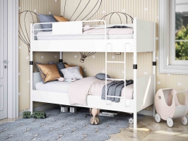 Кровать двухъярусная разборная ФМ Дельта Loft White 20.02.02