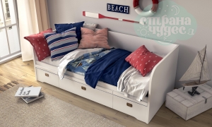 Кровать-диван Klukva Calypso с 3 ящиками
