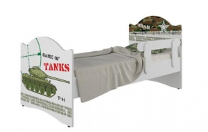 Кровать детская Klюkva Baby KX, Эксклюзив, Танки